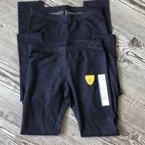 Cat & Jack Girls Blue Jean Denim Tough Cotton Leggings Set of 2